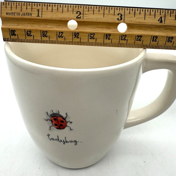 Rae Dunn Artisan by Magenta Ceramic Ladybug Tea Coffee Mug Cup Description - Picture 7 of 8